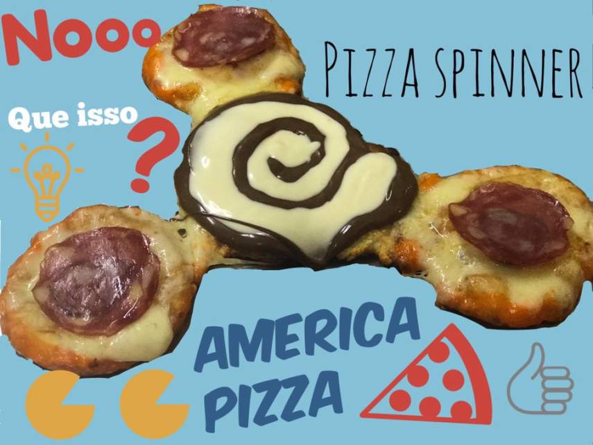 A America Pizza fez sucesso com essa pizza diferente