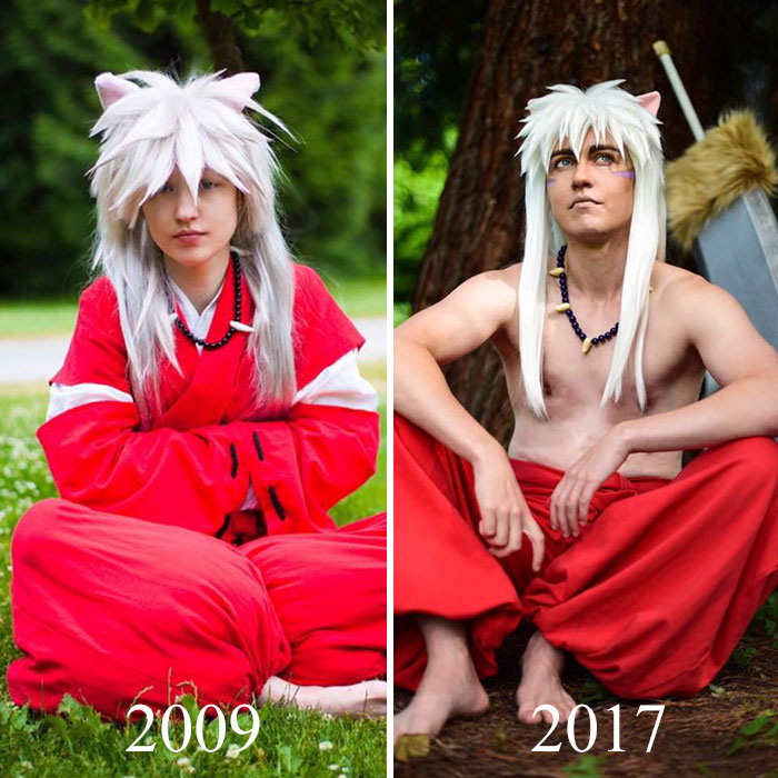 Cosplayers mostram evolução em antes e depois