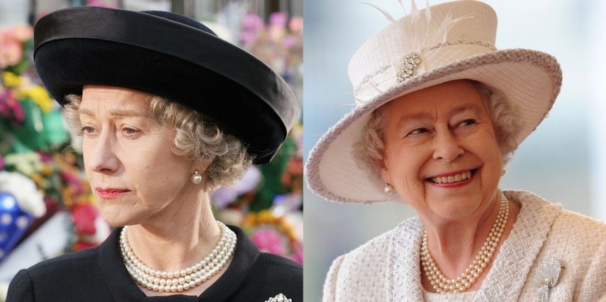 Helen Mirren vivendo a Rainha Elizabeth II no filme 'A Rainha'.