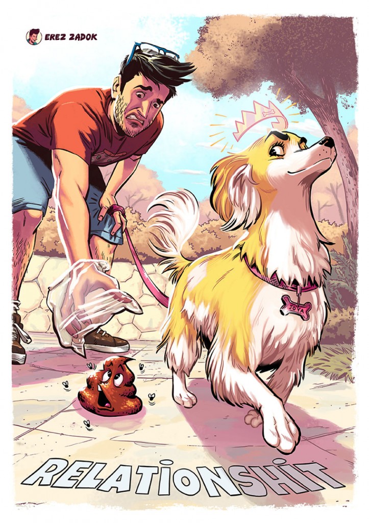 Erez Zadok é um ilustrador que ama criar desenhos sobre as alegrias e percalços do dia a dia. Para isso, ele conta com uma personagem super especial: a sua cachorra Joya.