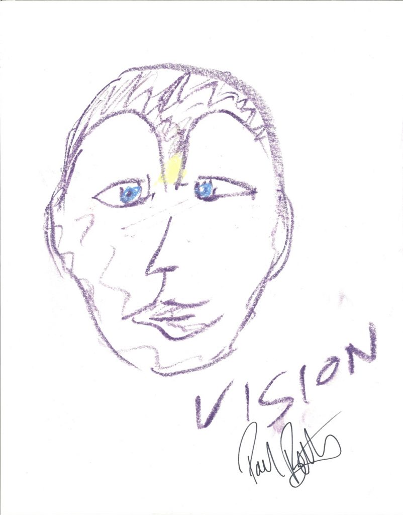 Desenho de Paul Bettany