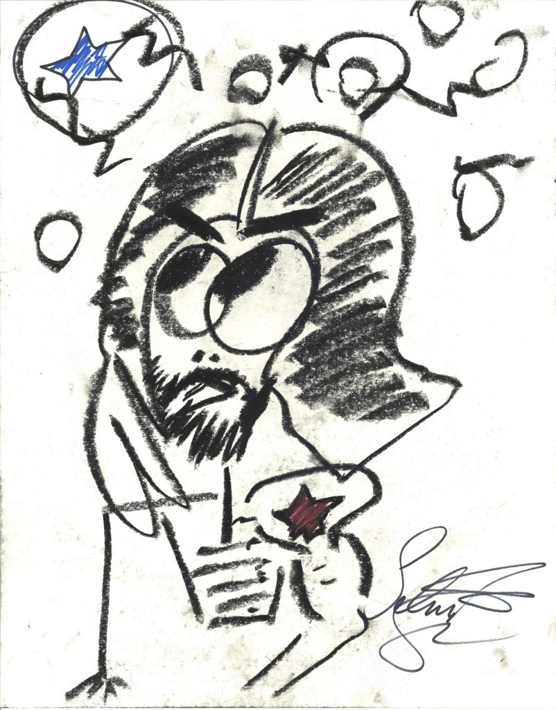 Desenho de Sebastian Stan