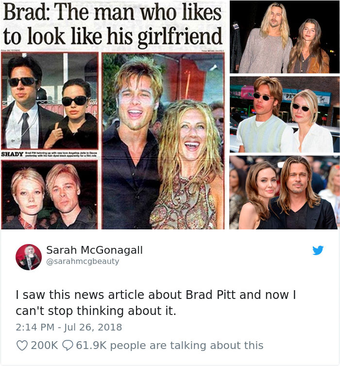 Transformações de Brad Pitt