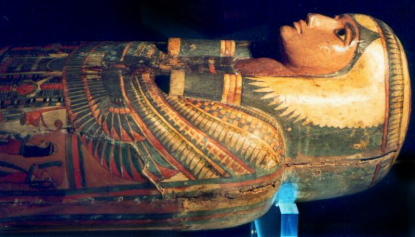 Recebido por Dom Pedro 2º, em 1876, o sarcófago de Sha Amun era uma das peças mais importantes da coleção.