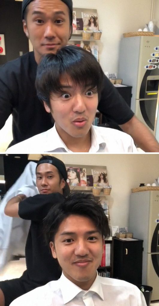 Japonês mostra diferença que corte de cabelo pode fazer