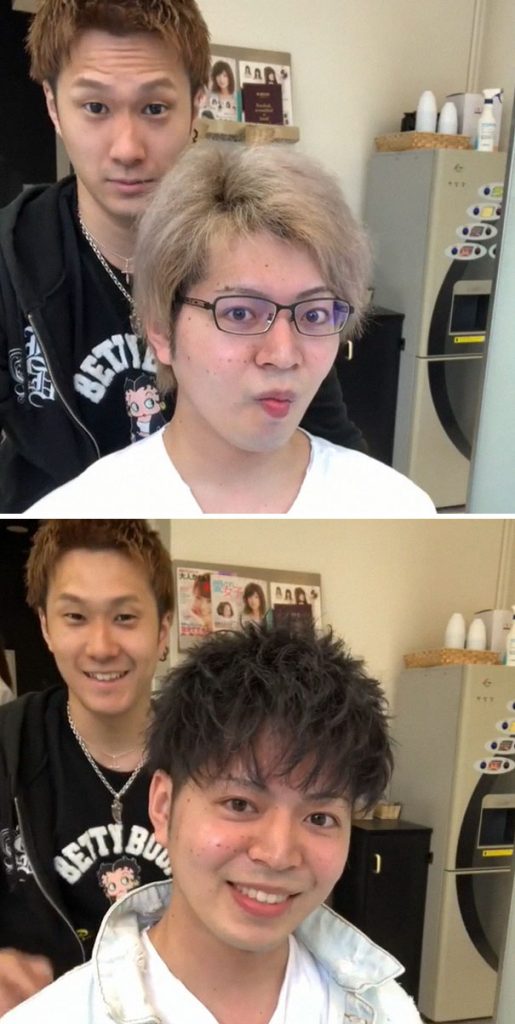 Japonês mostra diferença que corte de cabelo pode fazer