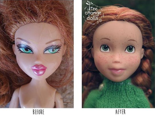 Artista Sonia Singh dá nova cara e roupas às bonecas de plástico