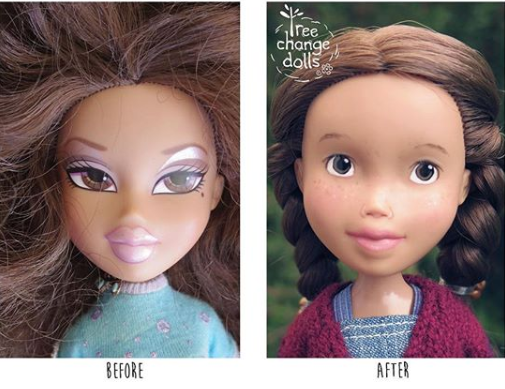 Artista Sonia Singh dá nova cara e roupas às bonecas de plástico