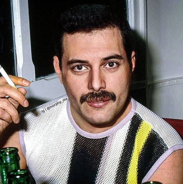  Rami Malek + Freddie Mercury