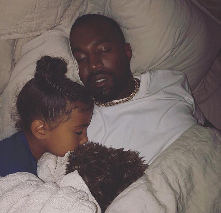 A família de Kim e Kanye
