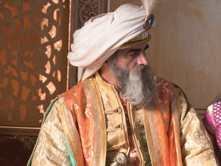 Navid Negabhan, que faz parte do elenco de Homeland, é o sultão, pai de Jasmine