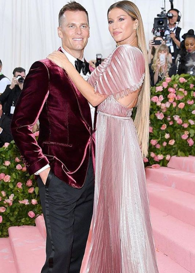 Gisele Bündchen e Tom Brady no Met Gala 2019