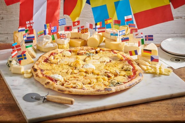 Queijos de 41 países foram misturados em pizza exclusiva