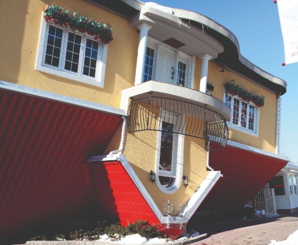 Upside-down House nas Cataratas do Niágara, Canadá