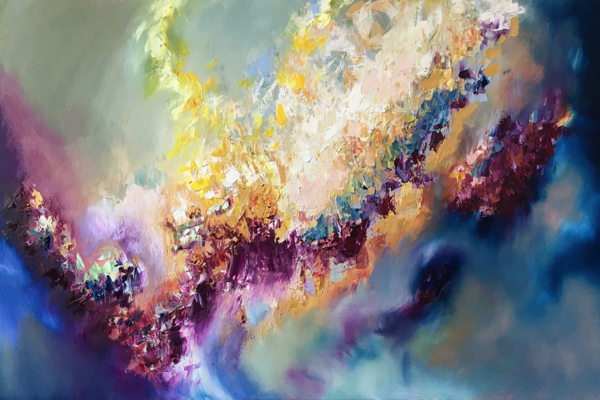 A arte de Melissa McCracken, pintora com sinestesia de som e visão
