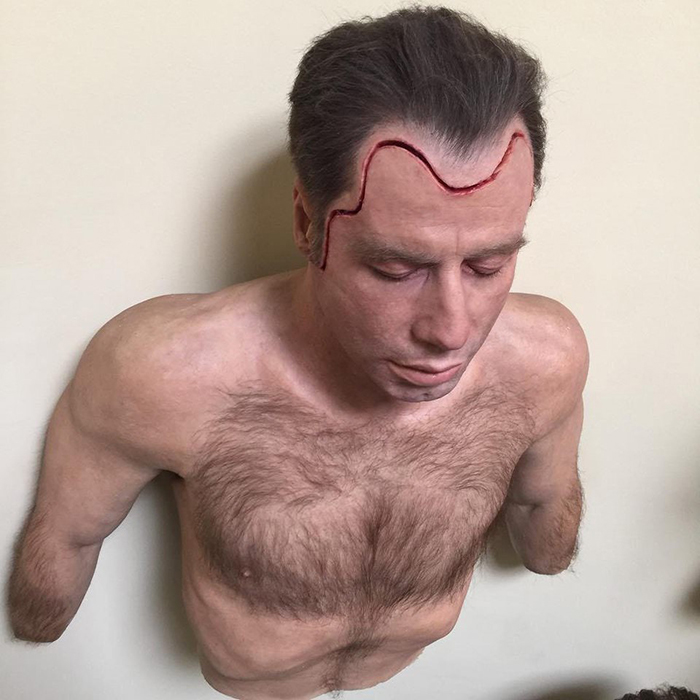 A Outra Face (1997): busto perfeito de John Travolta criado para a produção