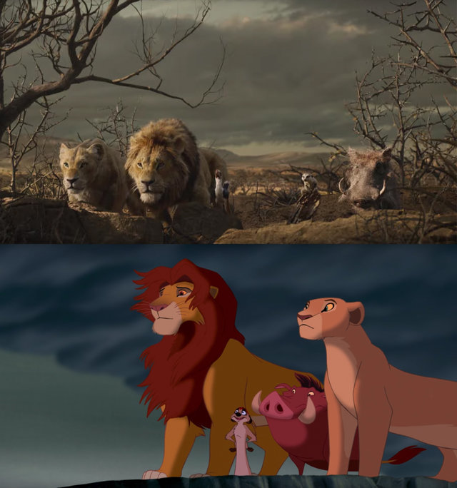 Compare cenas clássicas do filme na versão original e no live-action