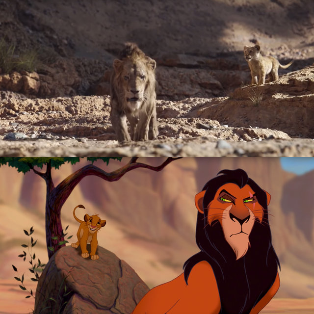 Compare cenas clássicas do filme na versão original e no live-action