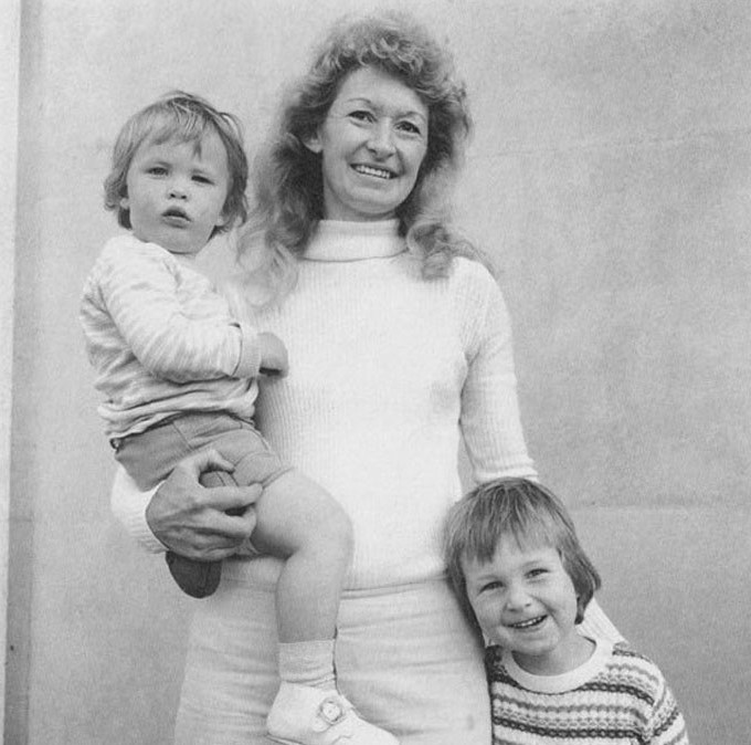 Dave, Maggie e Steve Summerton, 1974