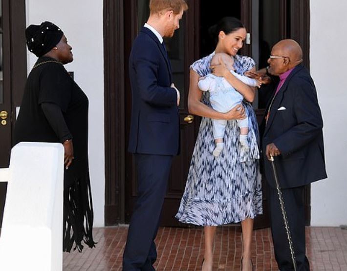 Archie, Meghan Markle e príncipe Harry na África do Sul