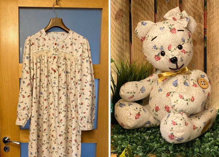 Emocionante! Artesã transforma roupas de pessoas mortas em 'ursos da memória'