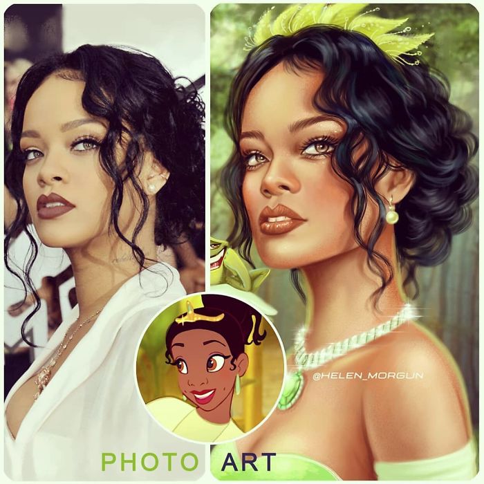 Rihanna como Tiana ('A Princesa e o Sapo')