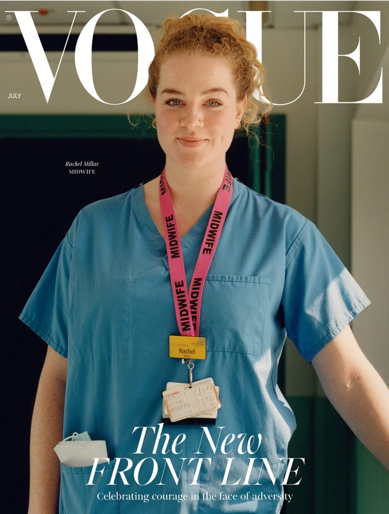 Vogue Britânica coloca profissionais essenciais na capa da edição de Julho