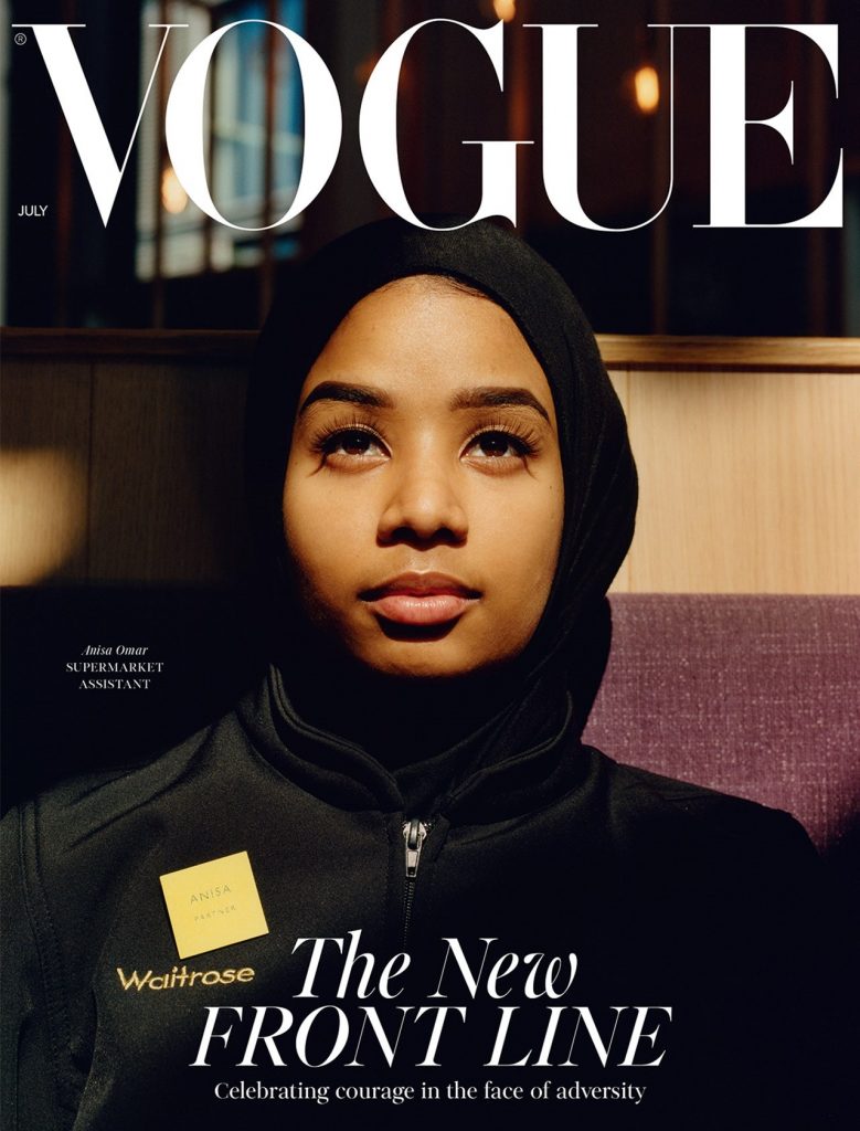 Vogue Britânica coloca profissionais essenciais na capa da edição de Julho