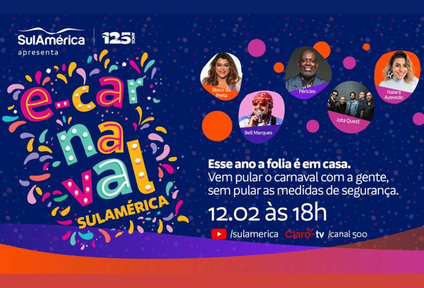 Bailão Virtual da SulAmérica reunirá grandes nomes da música brasileira ao vivo e de graça